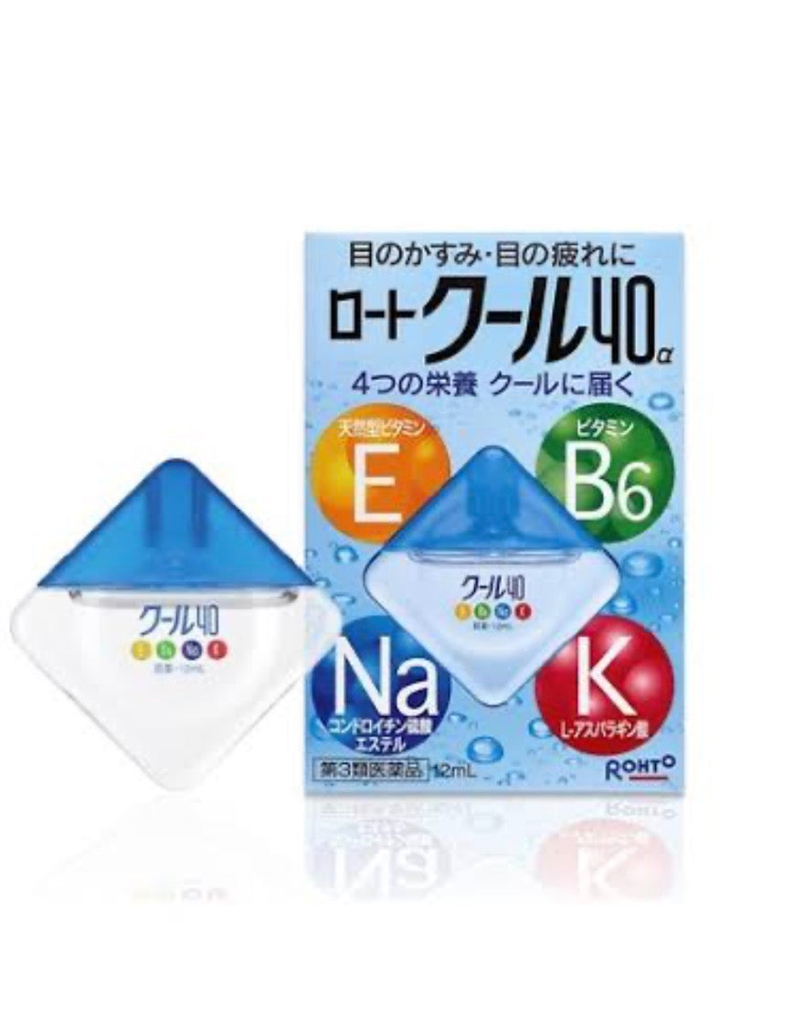 Rohto Vita 40α & Rohto Cool 40α Eye Drops (12ml)
