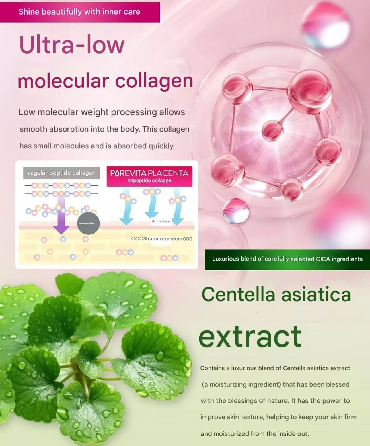 Pore Vita Placenta 10000 (Beauty Supplement)