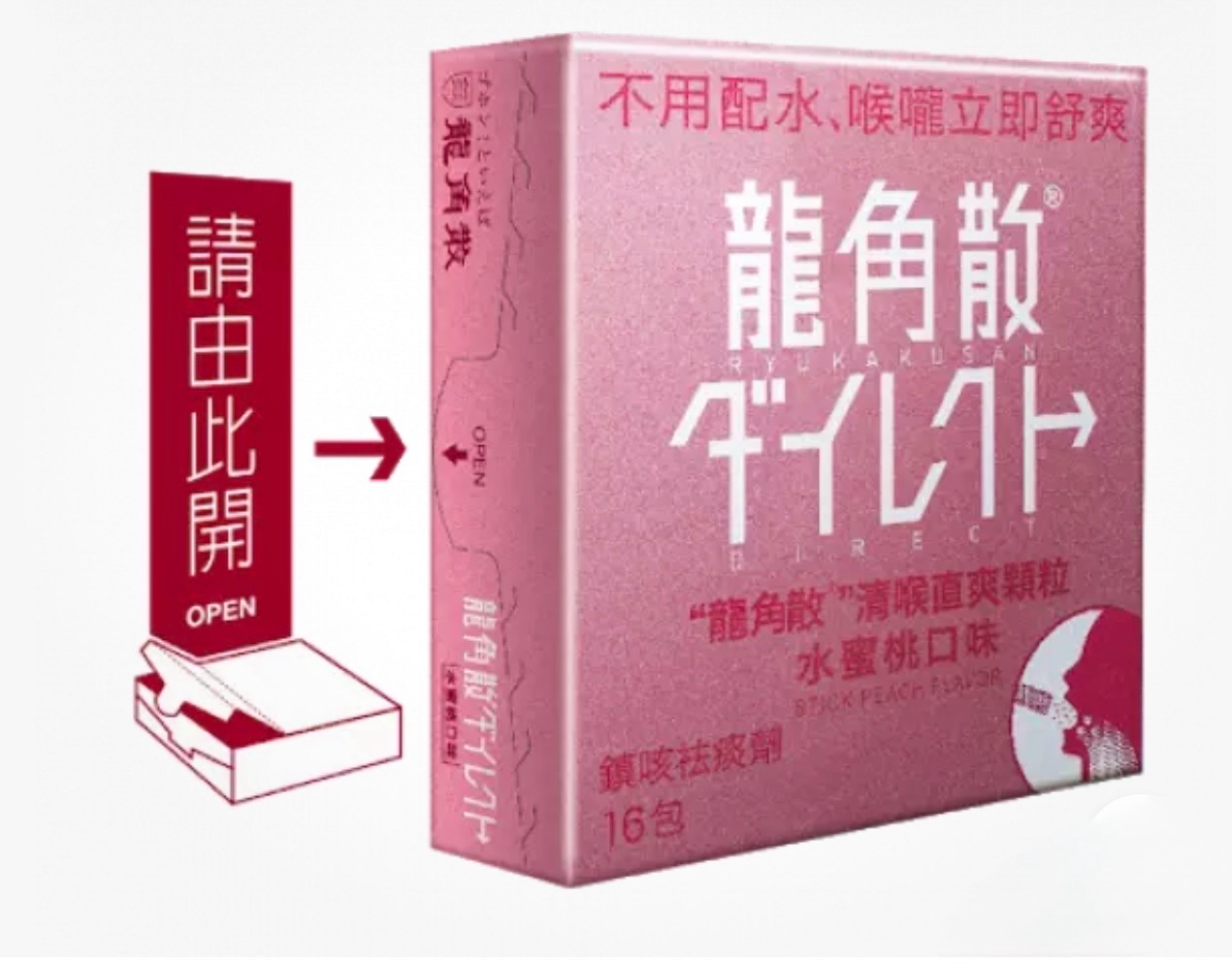Ryukakusan Direct Stick (Mint & Peach Flavors)