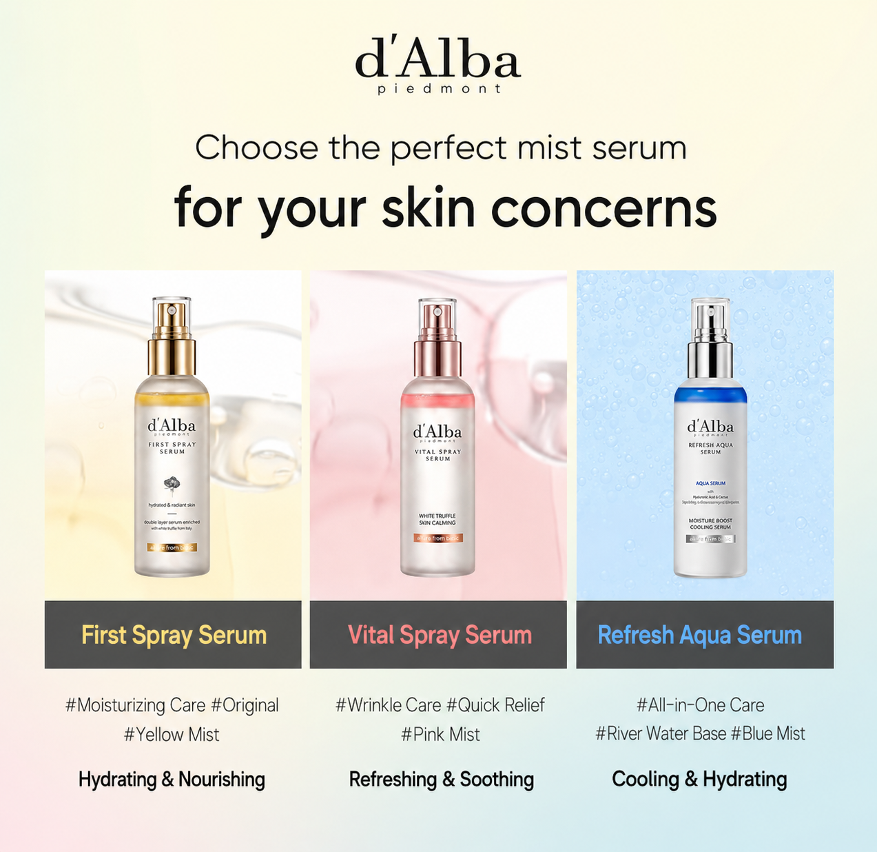 Japan Pasabuy D’Alba 3 piece mist Spray