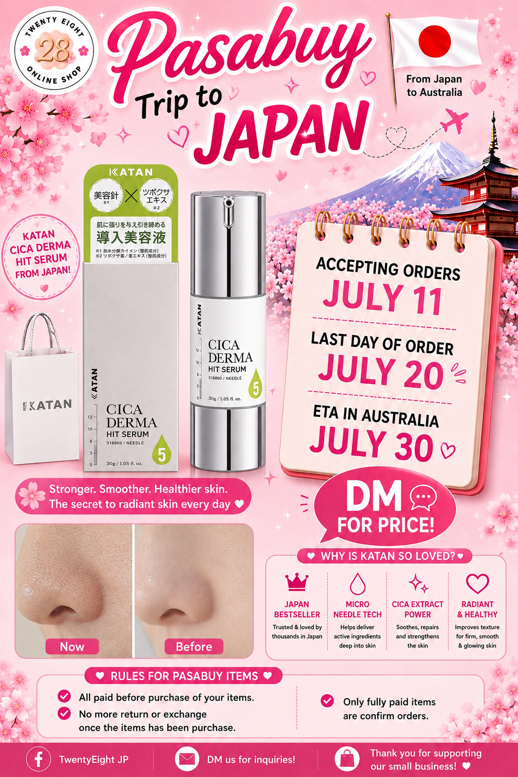 Japan Pasabuy Katan CICA Hit Serum 5